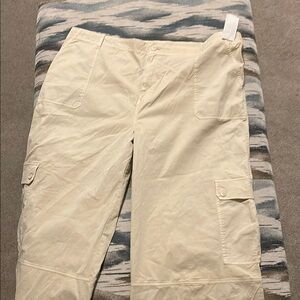 BP Cream Wide Leg Pants with Relaxed Fit